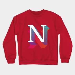 Letter N Crewneck Sweatshirt